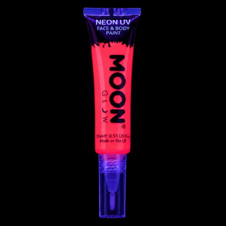 Maquillage Fluorescent avec Applicateur Pinceau - 15 ml - Rouge
